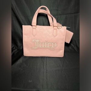 Juicy Couture Pink Diamond “String of Pearls” Mini Tote NWT